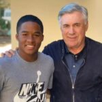Endrick e Carlo Ancelotti