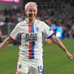 Megan Rapinoe se despedirá dos gramados na final da NWSL Foto: ROBYN BECK/AFP