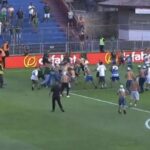 Confusão aconteceu após gol do Coritiba contra o Cruzeiro