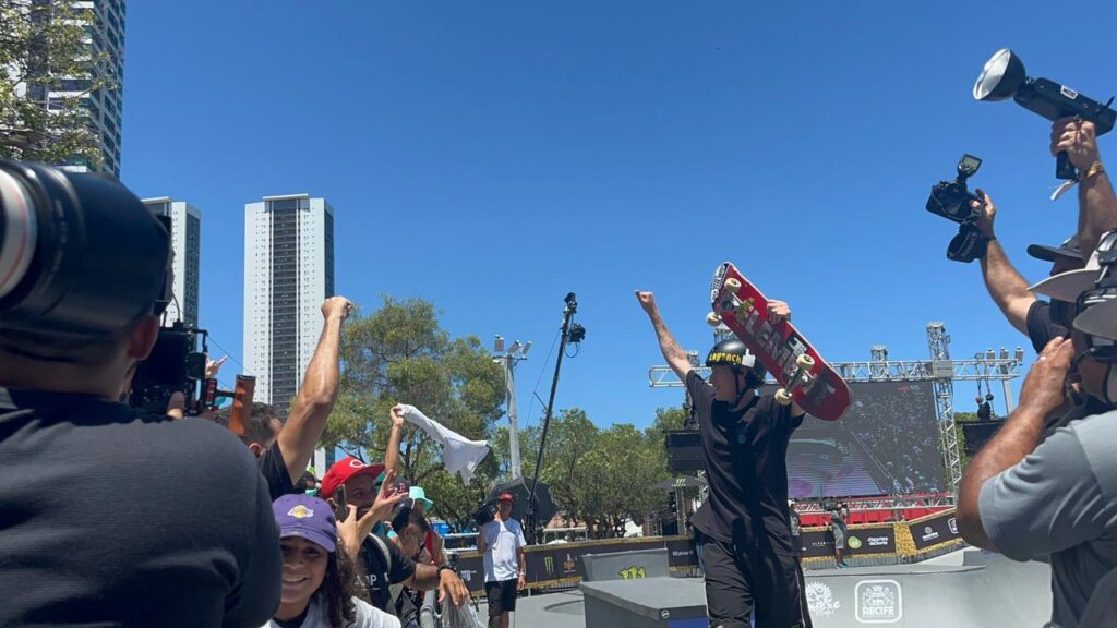 Kalani Konig conquistou a etapa do Recife no STU Park masculino Foto: Carol Guerra