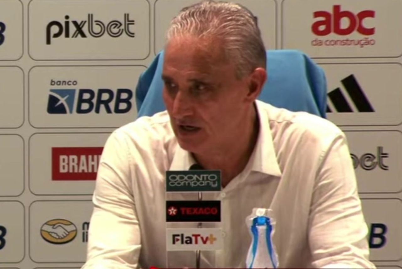 Tite em coletiva após empate do Flamengo