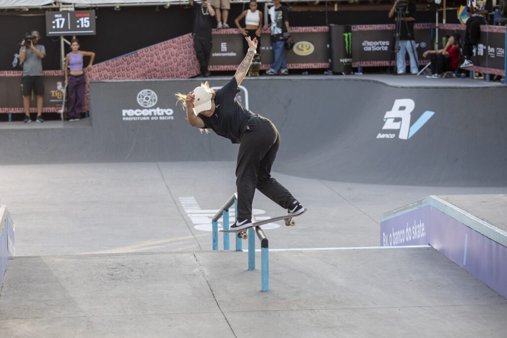 No Recife, Pâmela Rosa conquista título nacional do STU no skate street Foto: Julio Detefon/Divulgação STU