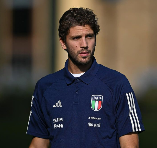 Manuel Locatelli é cortado da seleção da Itália por lesão Foto: Manuel Locatelli/Instagram