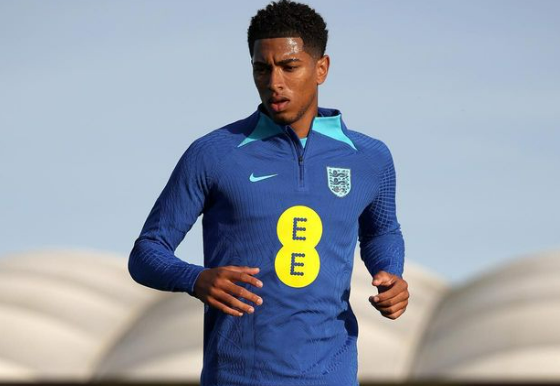 Belligham será desfalque na seleção inglesa por lesão no ombro Foto: Jude Belligham/Instagram