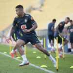 Gabriel Jesus não embarca com seleção brasileira para enfrentar a Colômbia Foto: Lucas Figueiredo/CBF