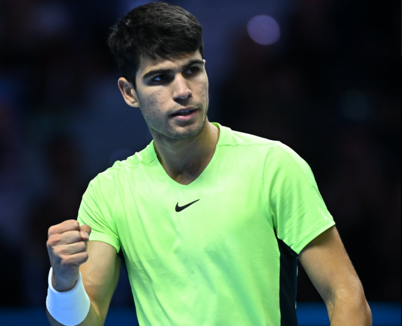 Alcaraz vence Rublev e se mantém vivo no ATP Finals Foto: ATP Tour/X
