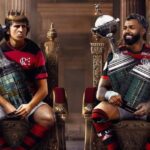 Gabigol publicou imagem com Zico ao parabenizar o Flamengo (Foto: X/Reprodução)