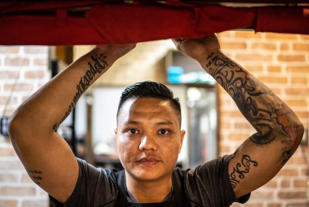 Pyae Lyan Aung, ex-jogador birmanês refugiado no Japão (Foto: Philip Fong/AFP)