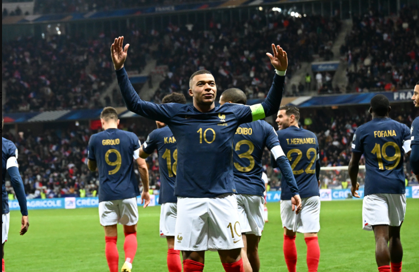 França goleou Gibraltar por 14 a 0 com hat-trick de Mbappé Foto: Equipe de France/X