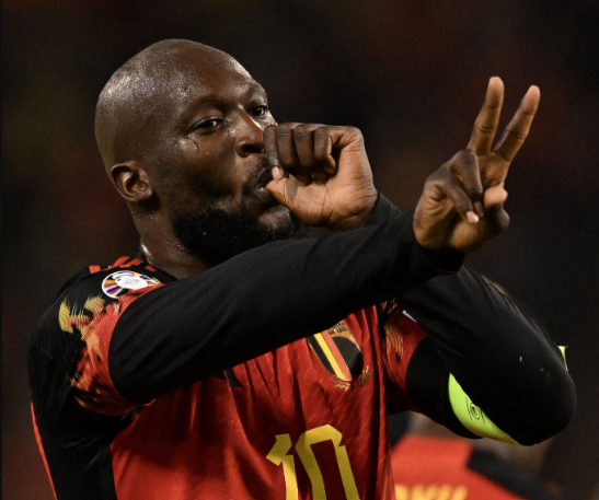 Lukaku marcou 4 gols na goleada da Bélgica sobre o Azerbaijão Foto: Seleção da Bélgica/X