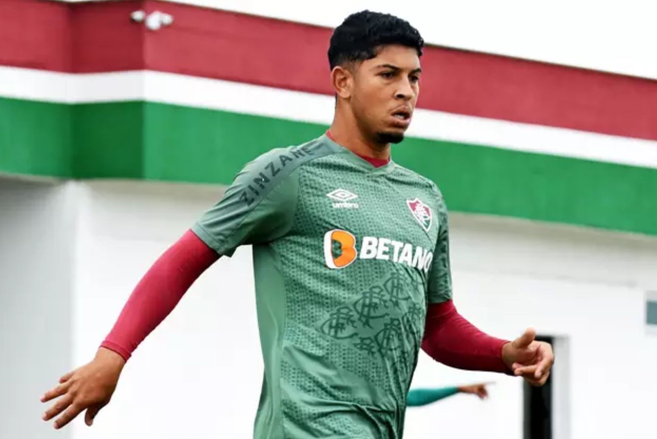 Wiris em treino do Fluminense