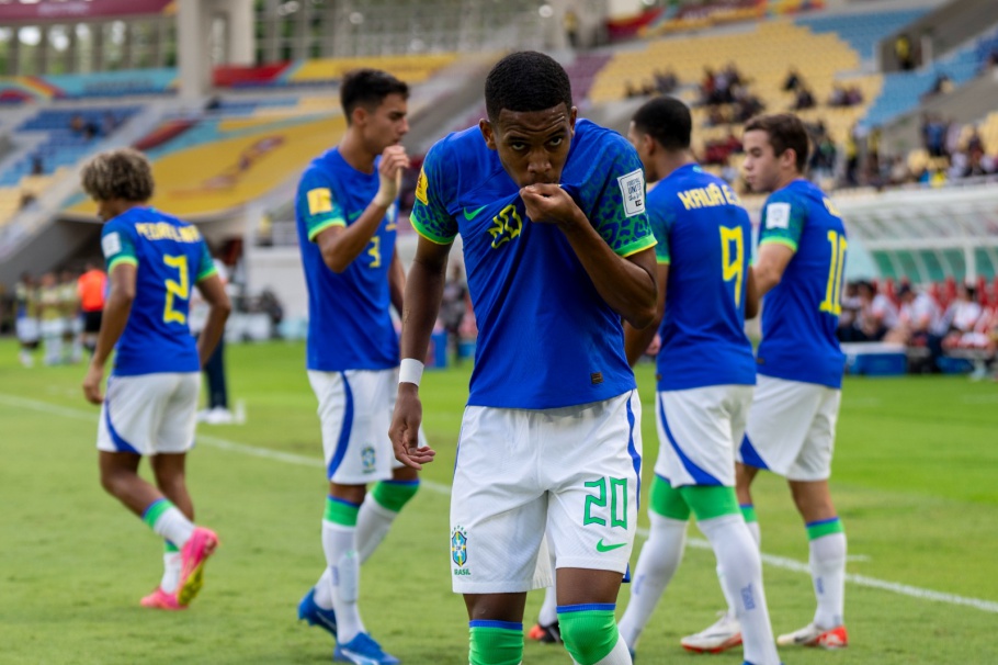 Brasil venceu o Equador e vai às quartas da Copa do Mundo Sub-17 Foto: Leto Ribas/CBF