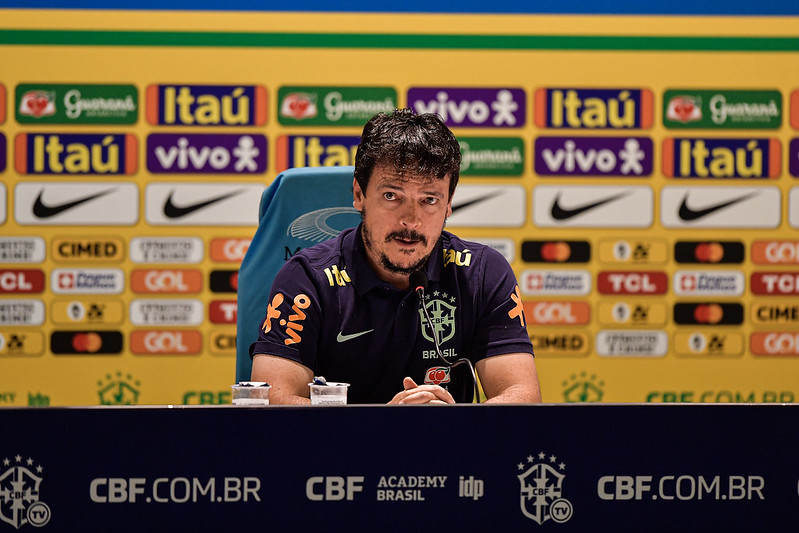 Fernando Diniz após derrota do Brasil para Argentina Fotos: Staff Images / CBF