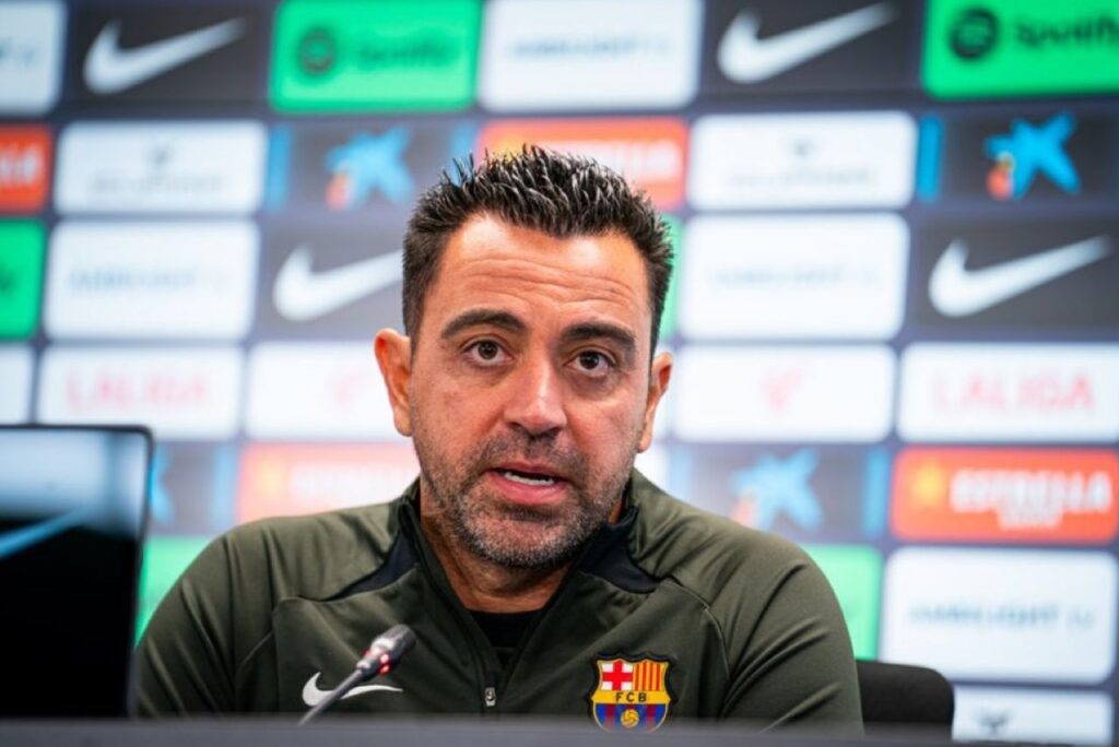 Treinador do Barcelona em coletiva