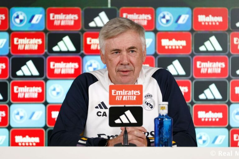 <p>Ancelotti desmente sobre acerto com a CBF e mira continuidade no Real (Foto: Real Madrid)</p>
