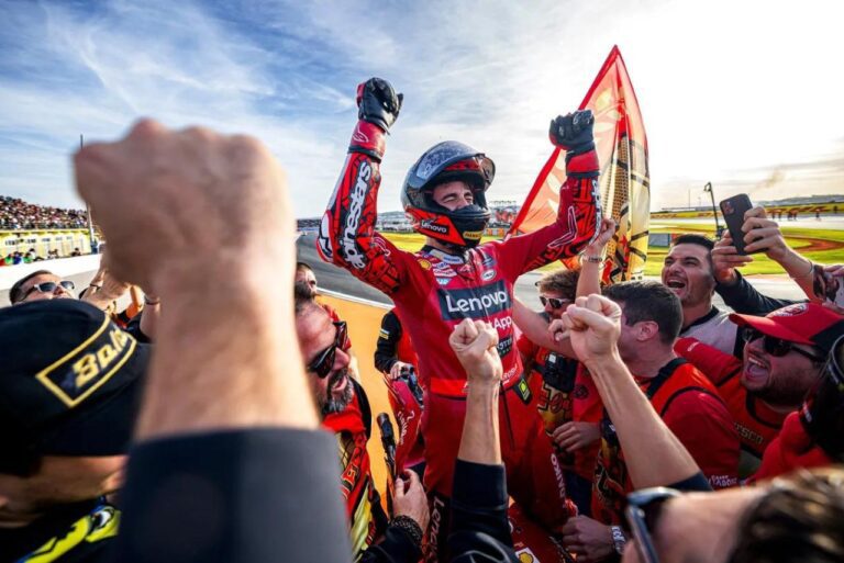<p>Pecco Bagnaia foi o campeão da temporada 2023 de MotoGP (Foto: MotoGP/Divulgação)</p>