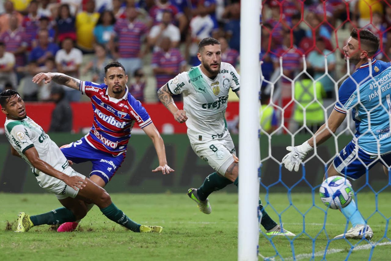 Palmeiras e Fortaleza empataram em confronto movimentado (Foto: Cesar Greco/SEP)