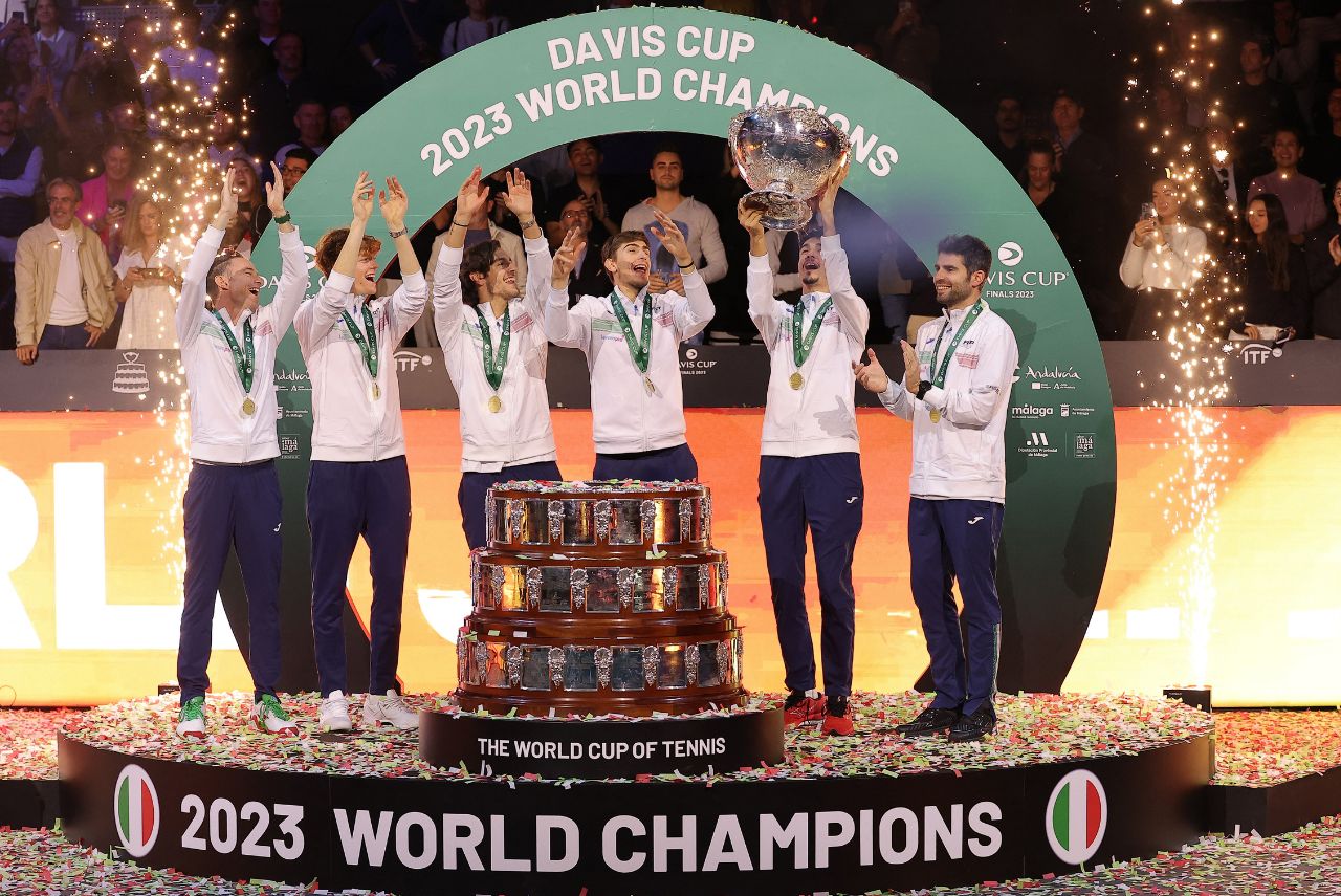 Itália venceu a Copa Davis 2023 (Foto: Lluis Gene/AFP)