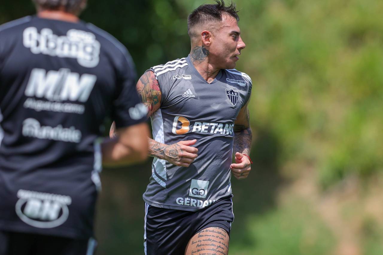 Vargas está de volta aos treinos