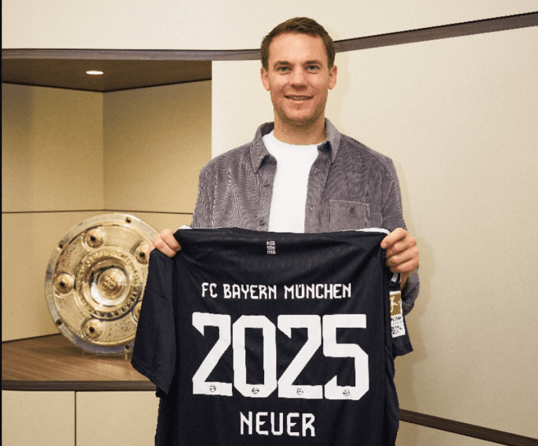 <p>Manuel Neuer renova com o Bayern de Munique até 2025 Foto: Bayern de Munique/Divulgação</p>
