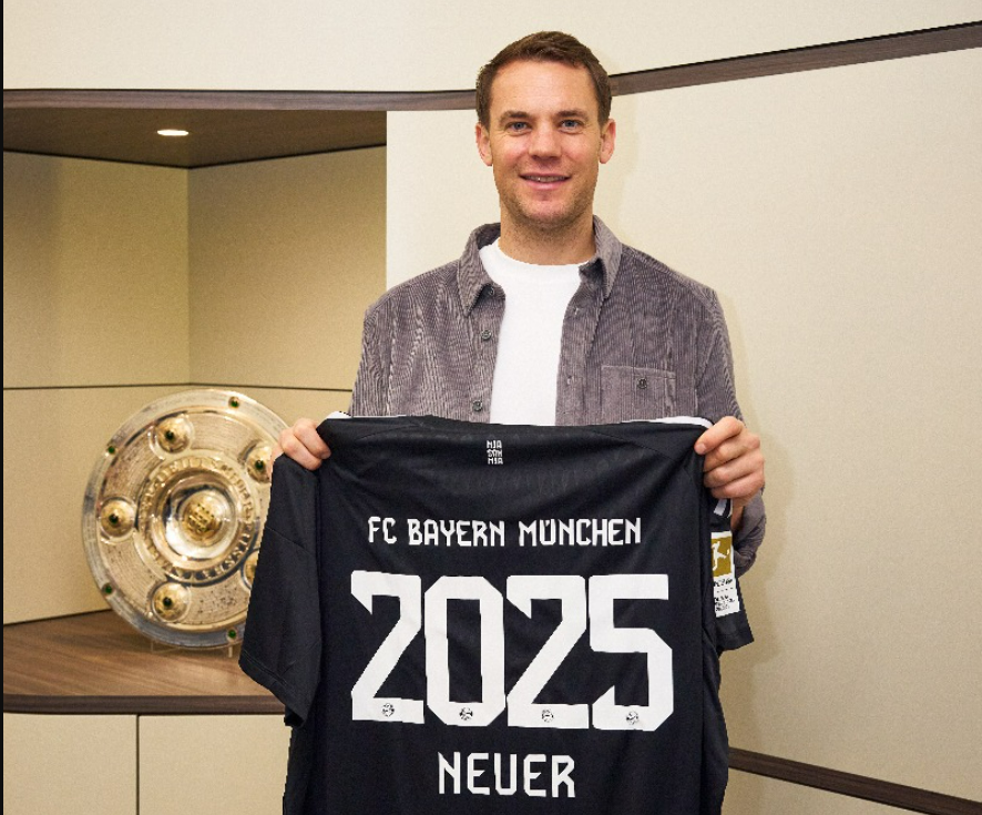 Manuel Neuer renova com o Bayern de Munique até 2025 Foto: Bayern de Munique/Divulgação
