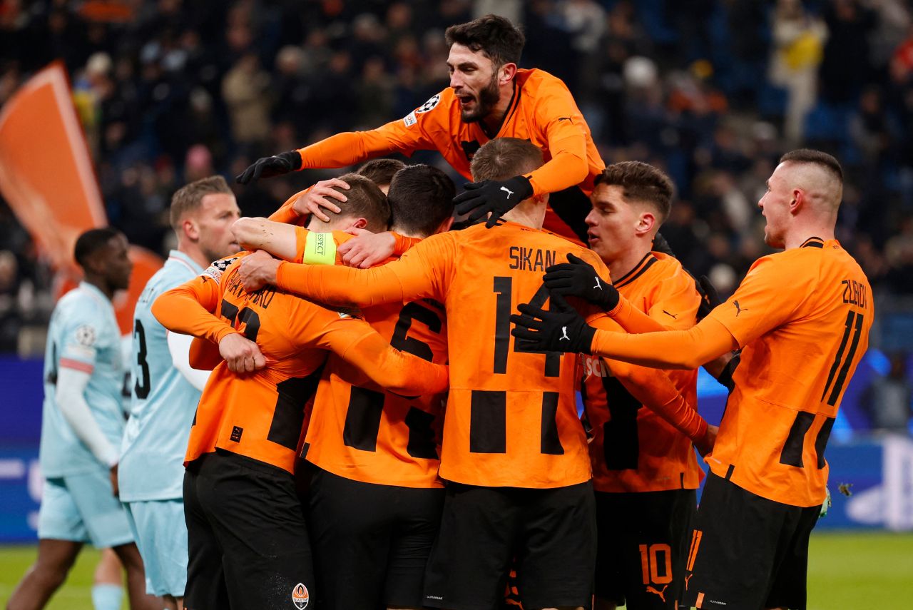 Shakhtar Donetsk venceu o Royal Antwerp pela Liga dos Campeões (Foto: Axel Heimken/AFP)