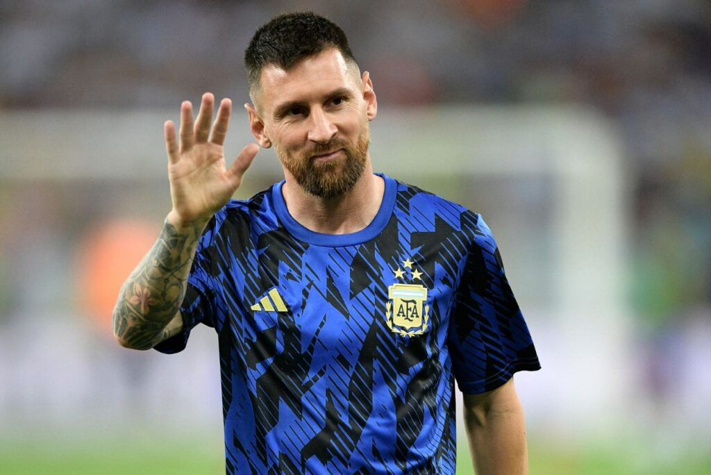 Messi antes da partida entre Brasile Argentina no último dia 21 de novembro (Foto: Carl de Souza/AFP)