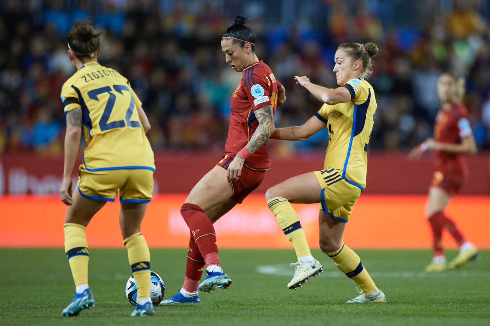 Espanha fecha fase de grupos da Liga das Nações feminina com vitória sobre a Suécia Foto: Seleção da Espanha/X