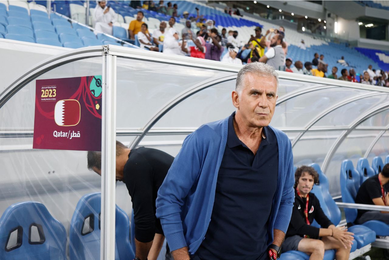 Carlos Queiroz comandando o Catar