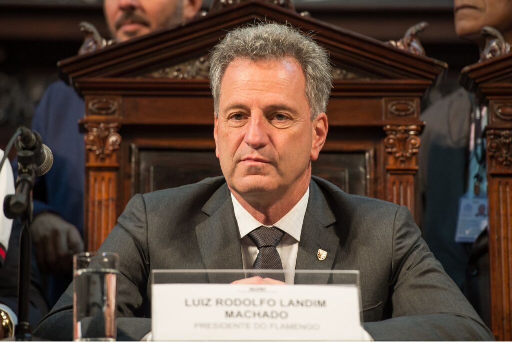 Rodolfo Landim, atual presidente do Flamengo na gestão 2022-24 (Foto: Alexandre Vidal/CRF)
