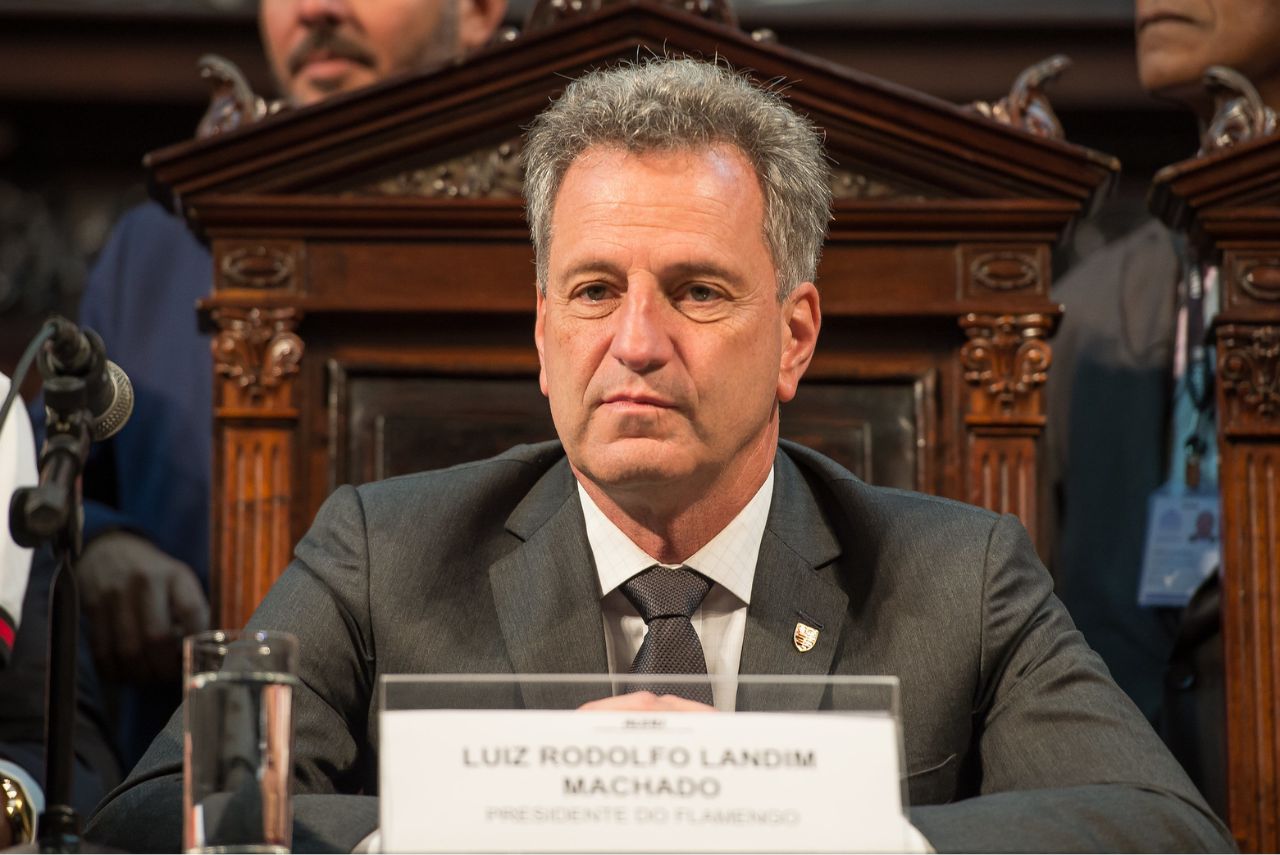 Rodolfo Landim, atual presidente do Flamengo na gestão 2022-24 (Foto: Alexandre Vidal/CRF)