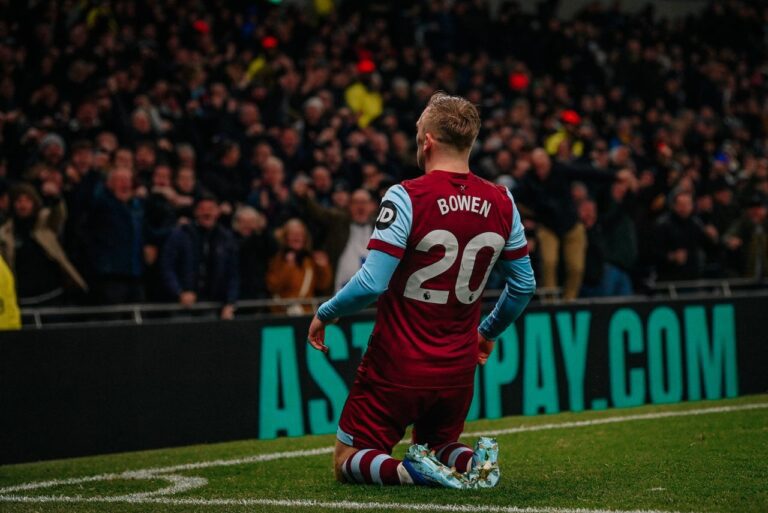 <p>Bowen marcou o gol de empate do West Ham diante do Tottenham (Foto: Divulgação/West Ham)</p>