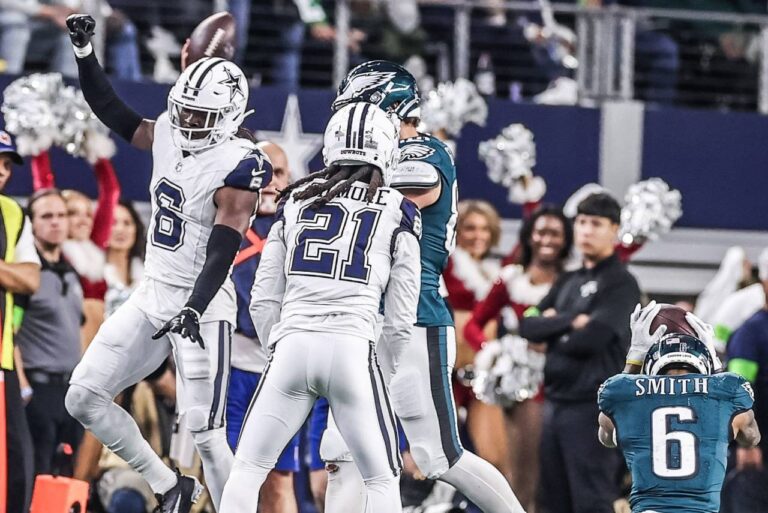 <p>Os Cowboys venceram os Eagles em confronto que valia a liderança da divisão. Foto: Reprodução/Twitter</p>