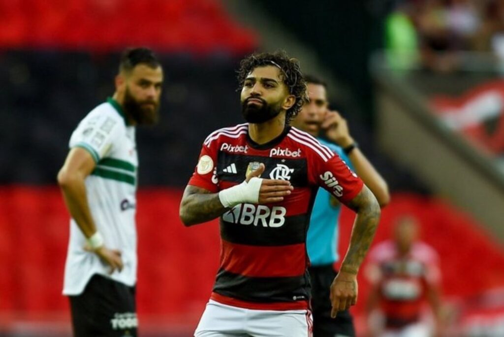 Gabigol em ação pelo Flamengo