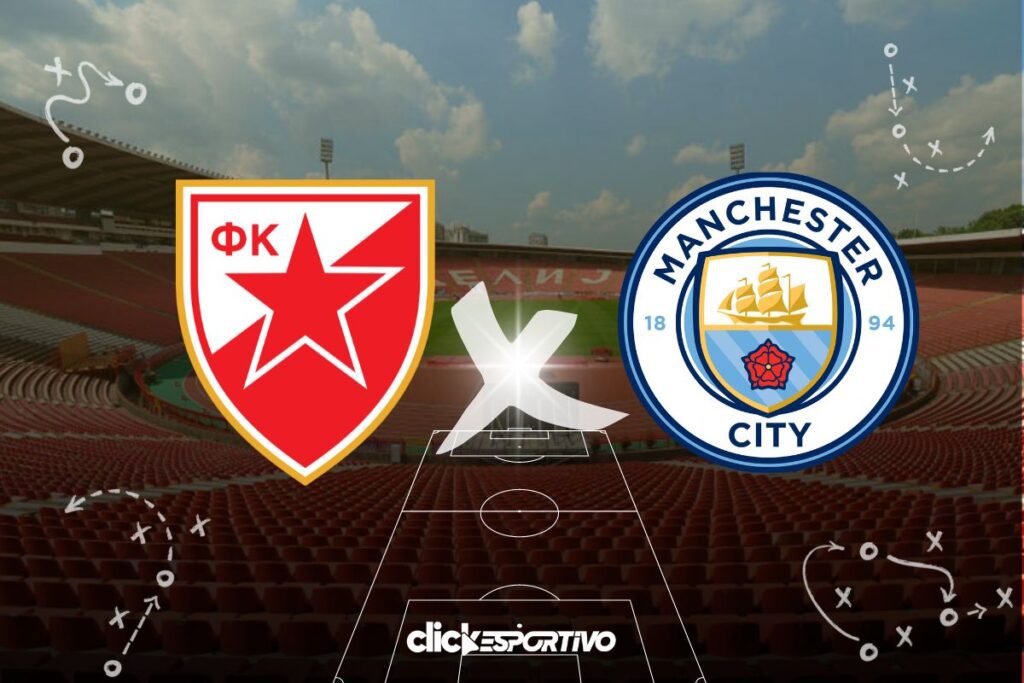 Estrela Vermleha x Man City - Liga dos Campeões 2023/24