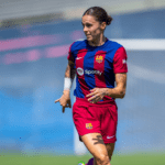 Mapi León passou por cirurgia após ruptura no menisco do joelho direito Foto: Barcelona/X