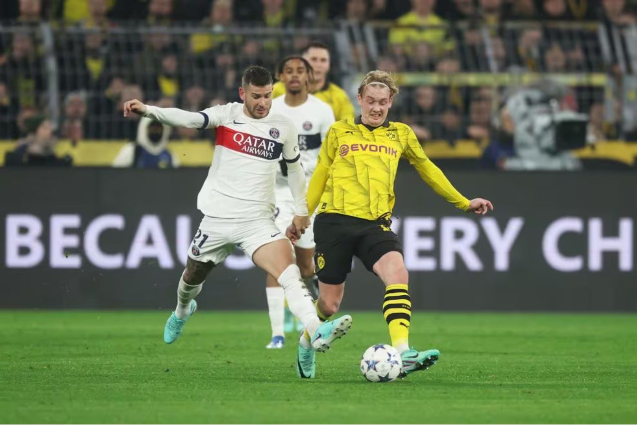 Borussia Dormund e PSG ficaram no empate na última rodada dos grupos (Foto: UEFA/Divulgação)
