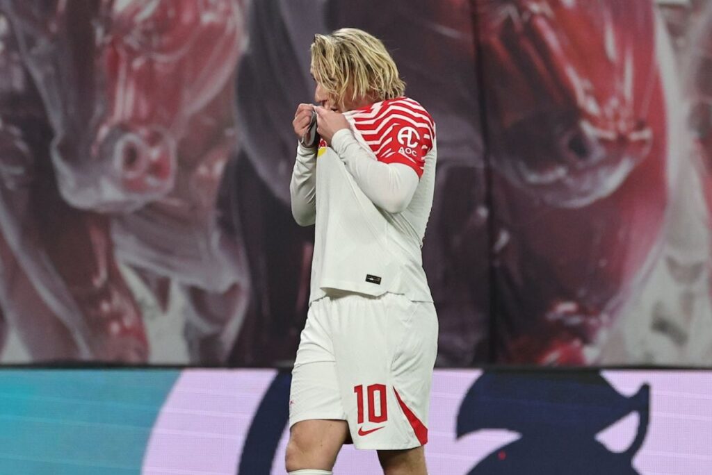 Forsberg marcou em seu último jogo pelo RB Leipzig