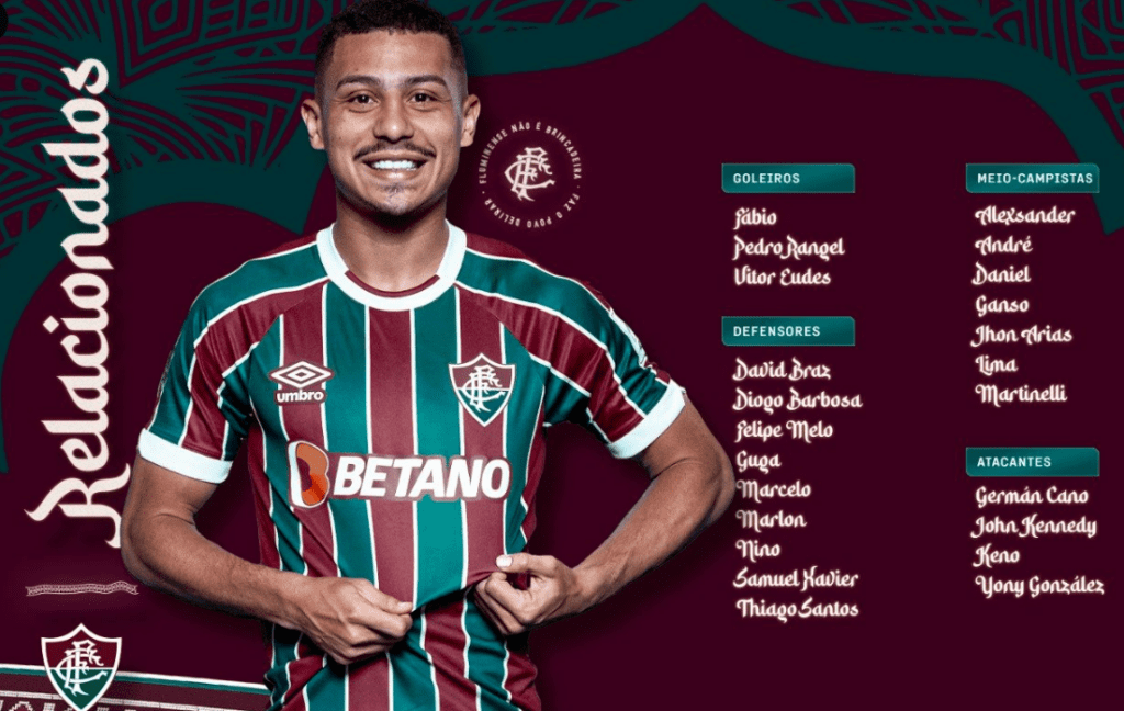 Fluminense divulga relacionados para primeiro jogo do Mundial de Clubes Foto: Fluminense/Divulgação