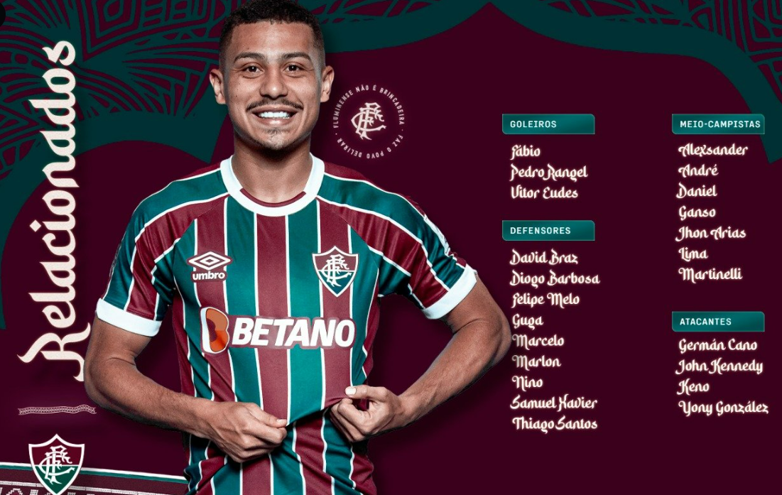 Fluminense divulga relacionados para primeiro jogo do Mundial de Clubes Foto: Fluminense/Divulgação