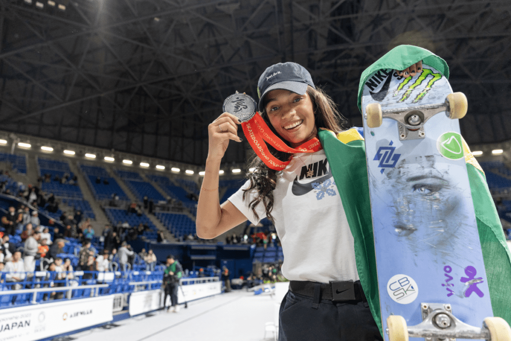 Rayssa Leal conquista o vice-campeonato no Mundial de Skate Street Foto: Julio Detefon/CBSK