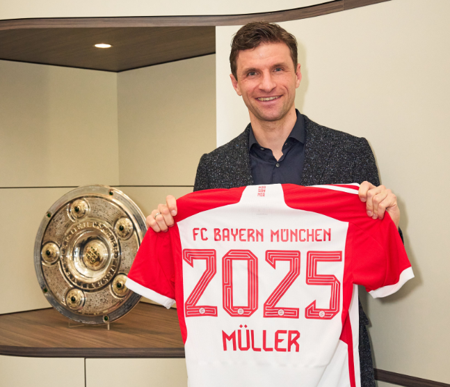 Thomas Müller renova com Bayern de Munique até 2025 Foto: Bayern de Munique/Divulgação