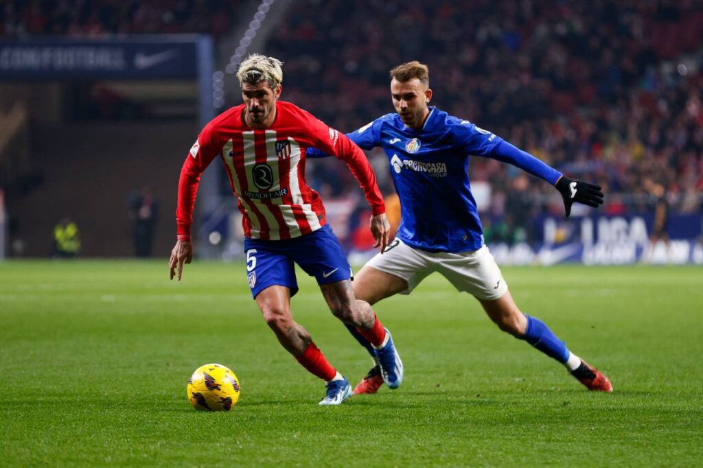 Atlético de Madrid e Getafe fizeram uma partida movimentada nesta terça. Foto: Reprodução/X