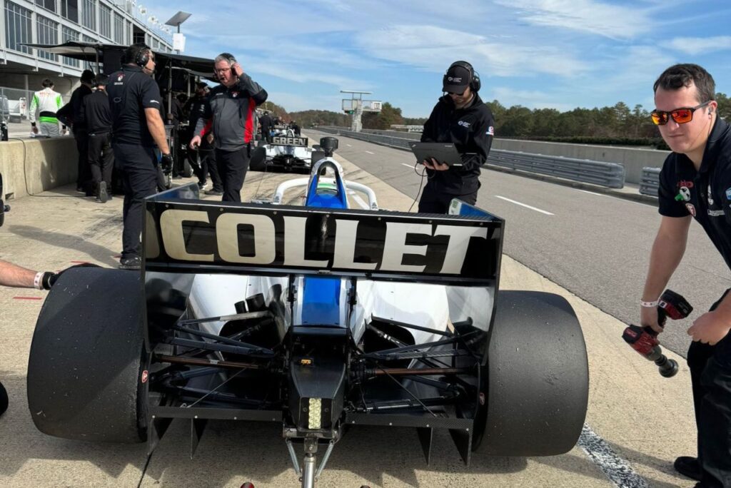 Carro do piloto Caio Collet em testes da HMD na Indy NXT