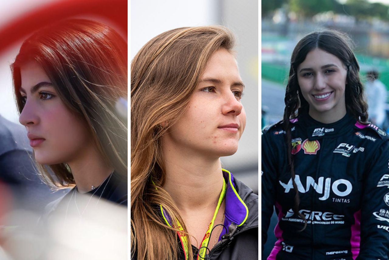 Cecília Rabelo, Bruna Tomaselli e Rafa Ferreira, mulheres no automobilismo