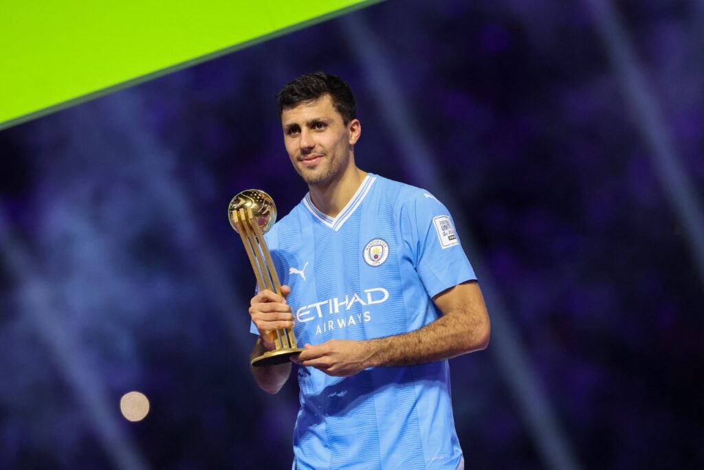 Rodri venceu prêmio de melhor jogador do Mundial de Clubes