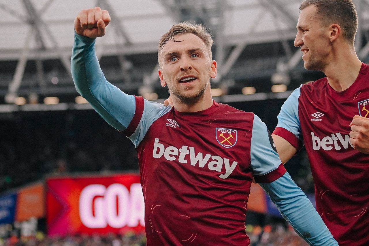 Bowen inaugurou o placar na vitória do West Ham sobre o Manchester United (Foto: X/Reprodução)
