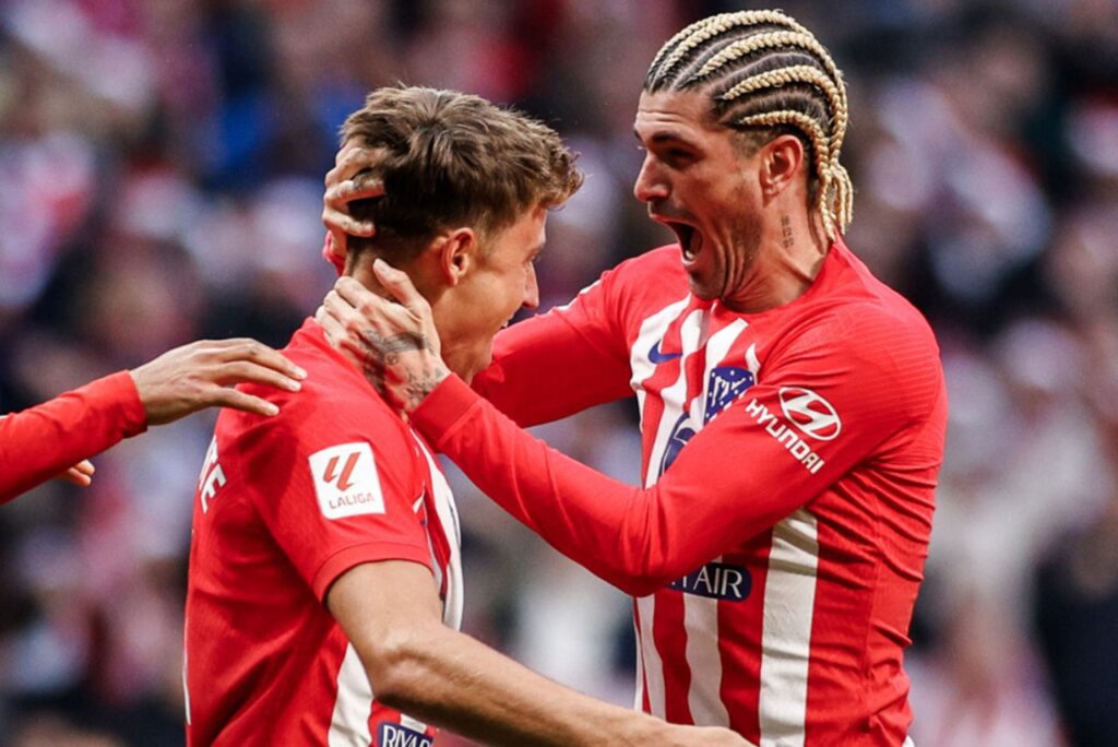 Vitória do Atlético de Madrid sobre o Sevilla garantiu 3º lugar no Espanhol (Foto: X/Reprodução)