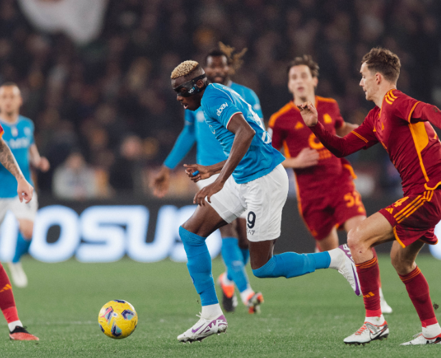 Napoli é derrotado fora de casa pela Roma no Campeonato Italiano Foto: Napoli/X