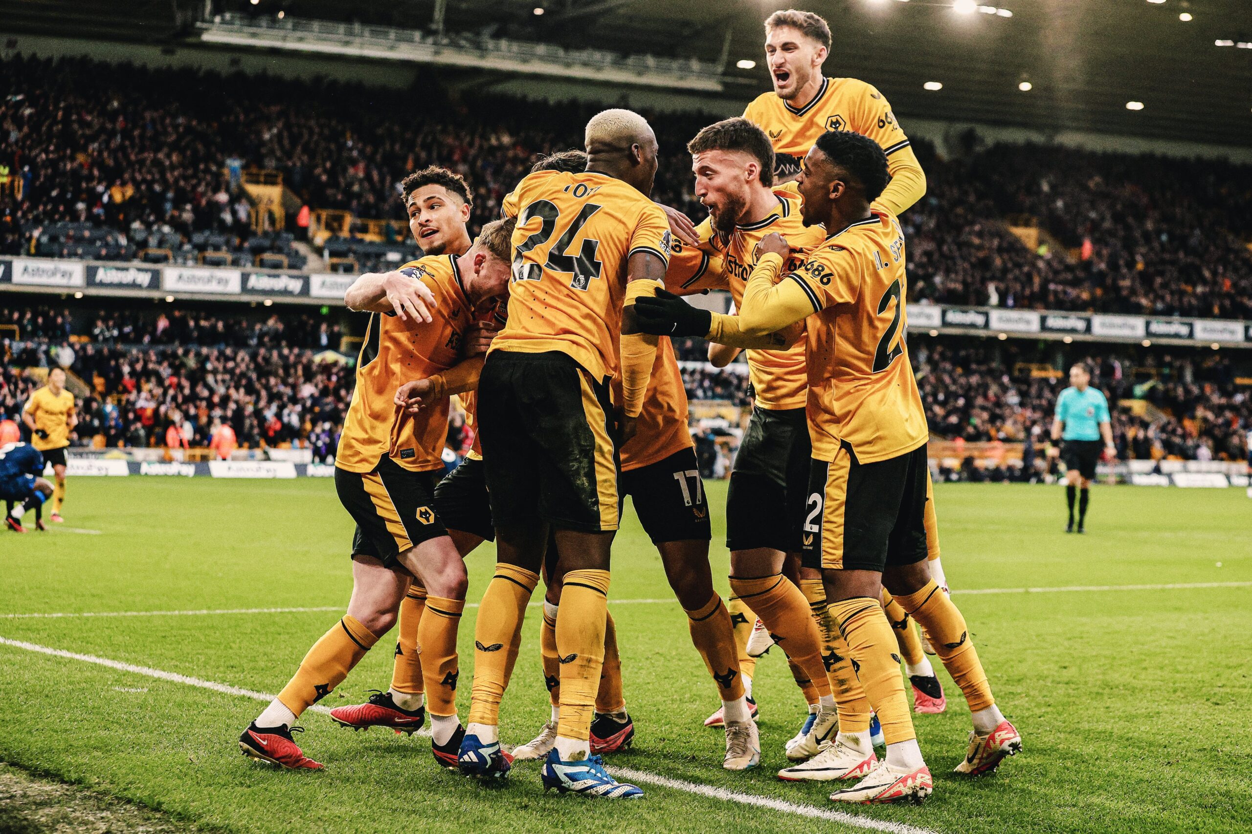 Wolverhampton derrotou o Chelsea na Premier League Foto: Wolverhampton/X